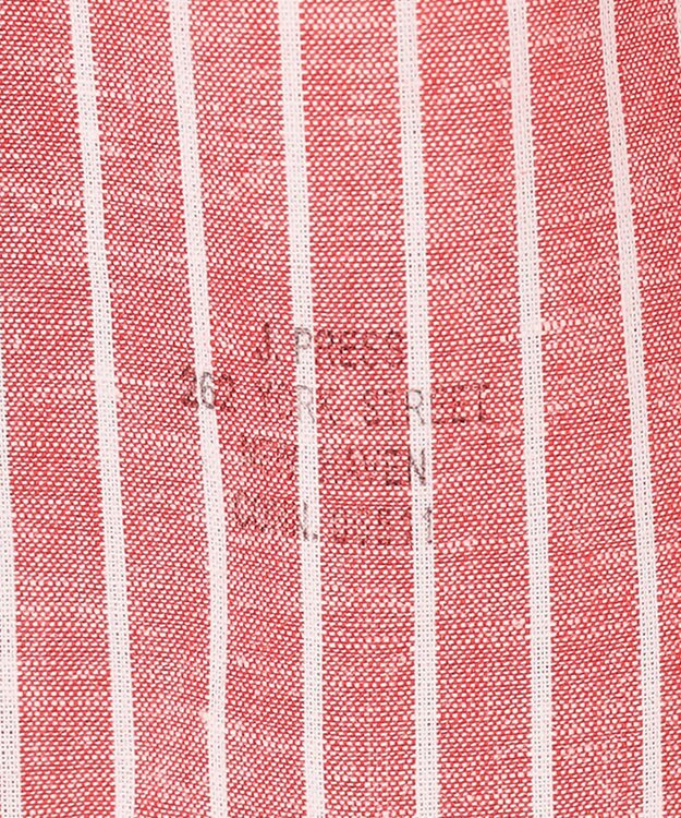 J.PRESS MEN 【WEB・一部店舗限定】リネンコットンストライプ シャツ/B.D レッド系1