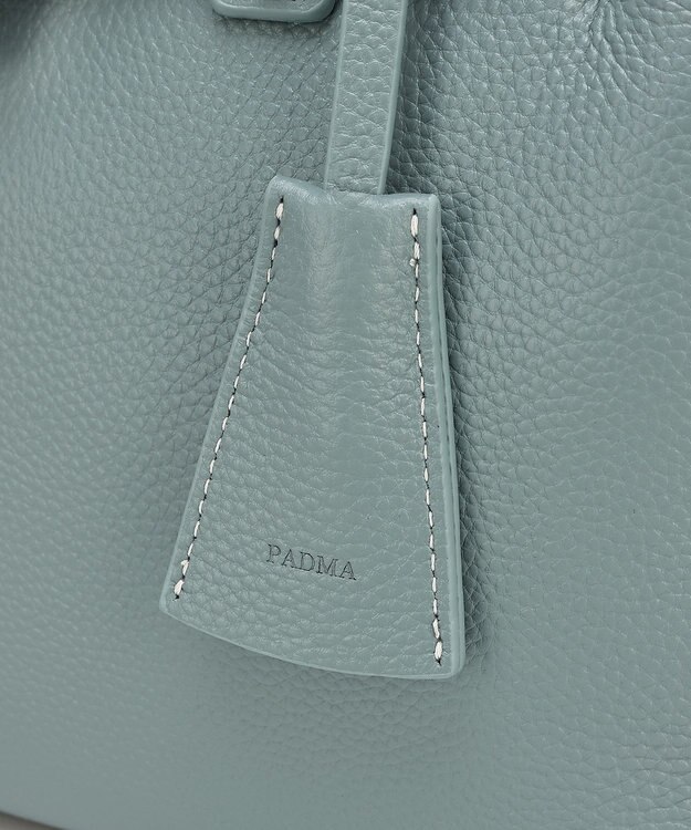 style code 【PADMA/パドマ】 キーチャーム付 本革ベルトデザインハンドバッグ サックス