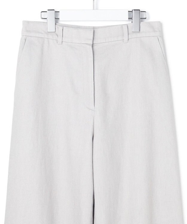 ICB 【先行予約】コットンカラーデニム カーブパンツ ライトグレー