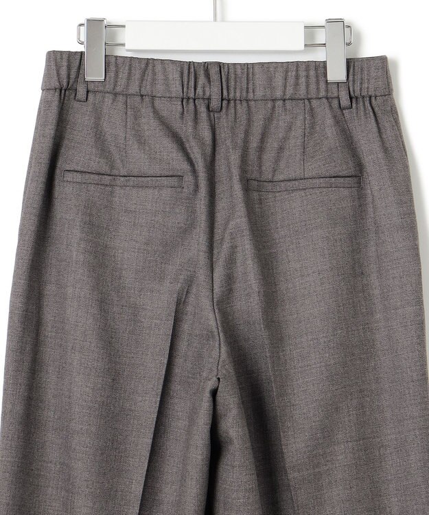 23区 【滝沢眞規子さん着用】クリアウールサキソニー ワイドパンツ グレー系