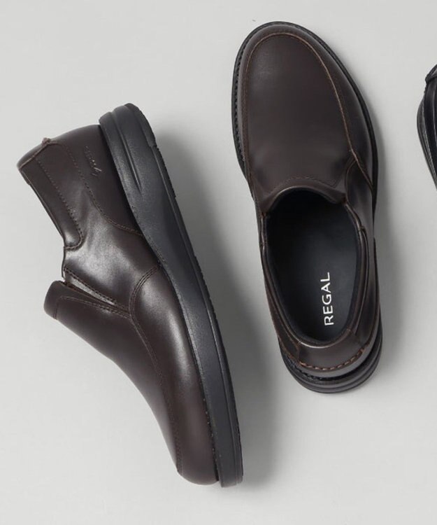 REGAL FOOT COMMUNITY 【リーガルメンズ】82KL スリッポン GORE-TEX カジュアルシューズ ダークブラウン