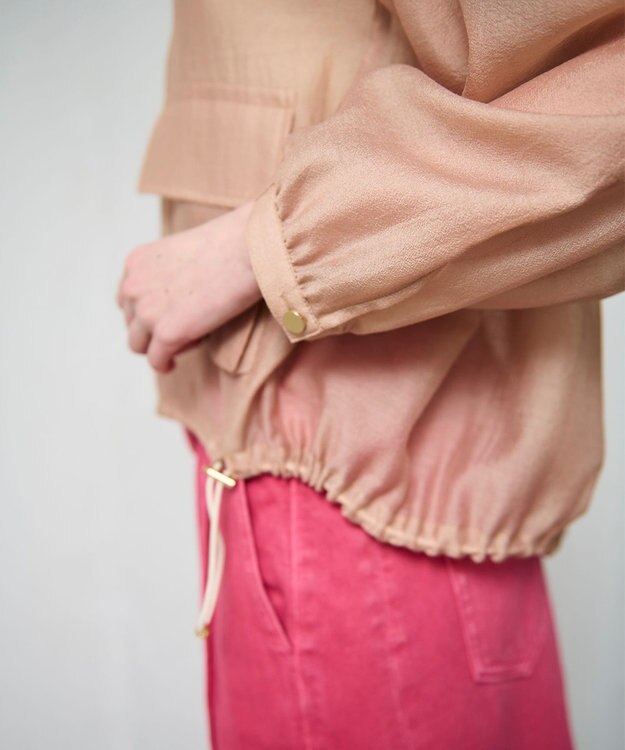 GRACE CONTINENTAL シアードレープブルゾン ベージュ