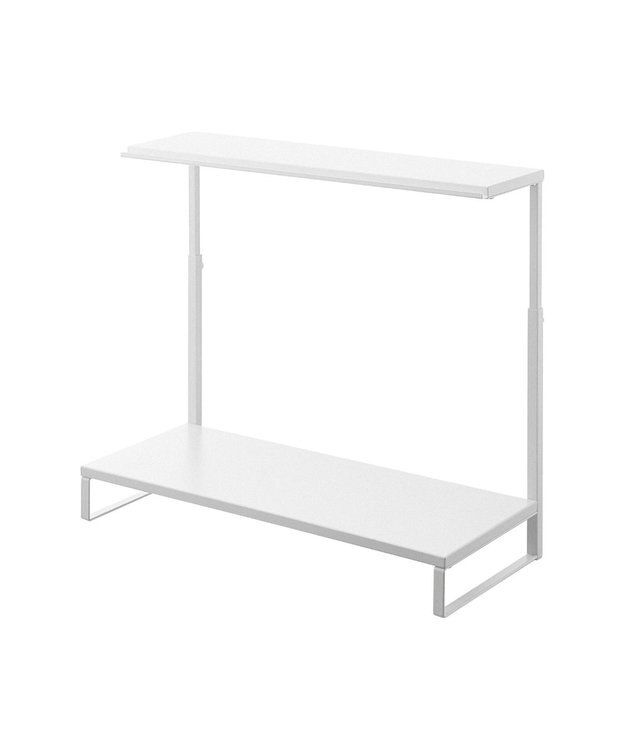 tower モニター上下ラック タワー 2段 ホワイト ホワイト