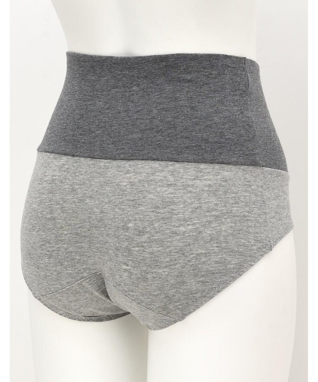 une nana cool 綿ベア天竺 カラーブロッキング サニタリーショーツ LG