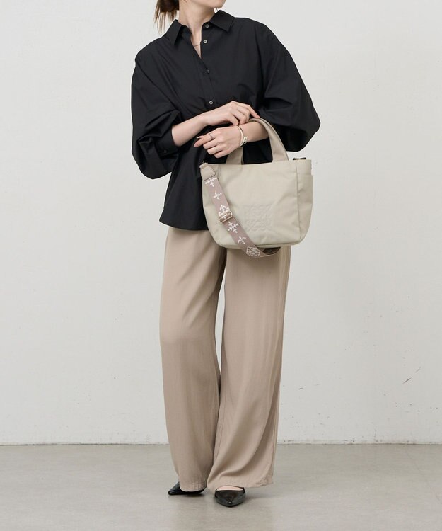 russet 【撥水】《WEB限定》コーデュラナイロン2WAYトートバッグ（CE-1813-WEB） L.Greige
