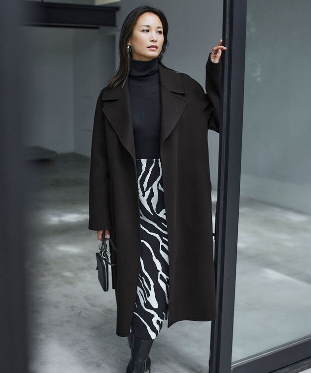 ICB 【人気のため新色追加】ウールリバー トレンチコート バーントブラウン系