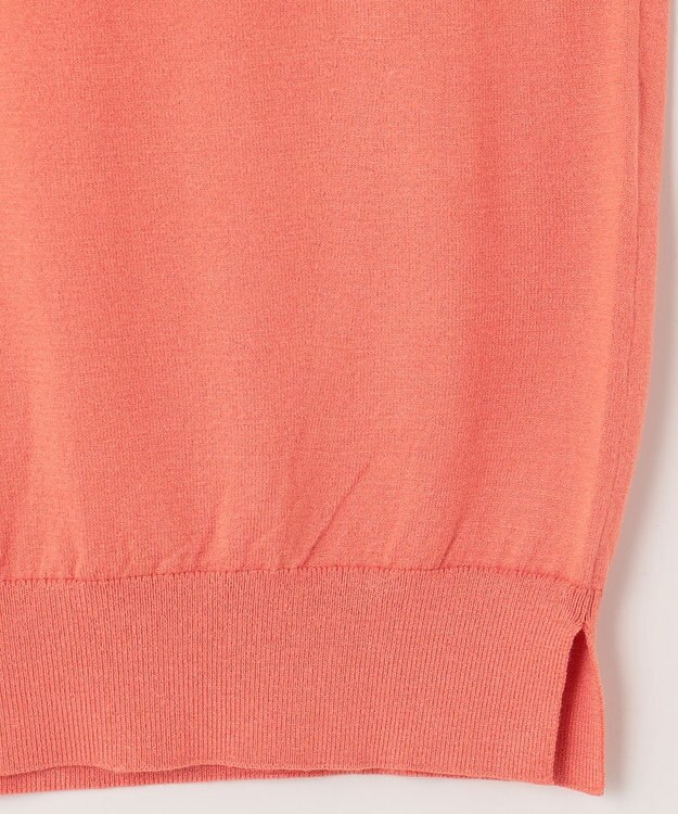 組曲 Elena襟付きニットプルオーバー コーラル系