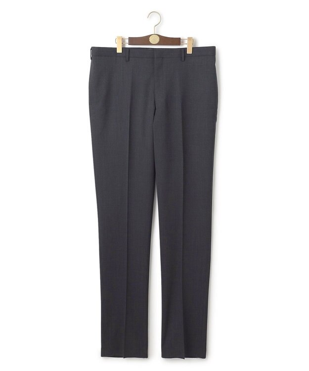 J.PRESS MEN 【KING SIZE】【Peppin Merino Comfort】【ウォッシャブル可 / 折り目加工】プレーンウィーヴ スラックス / ノータック グレー系