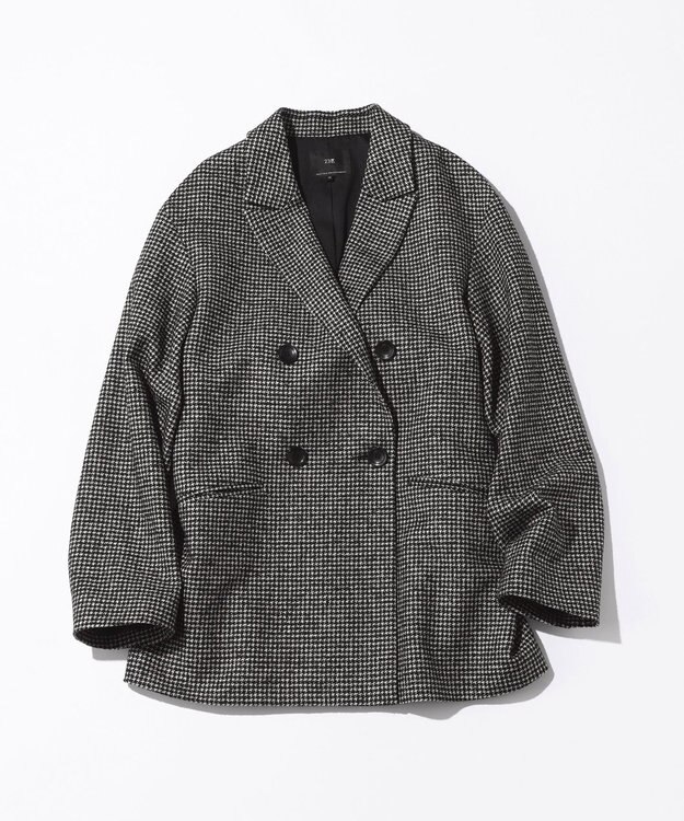 23区 S 【見上愛さん着用/VERY12月号掲載】ループミックスツイード ダブル ジャコット モノトーン