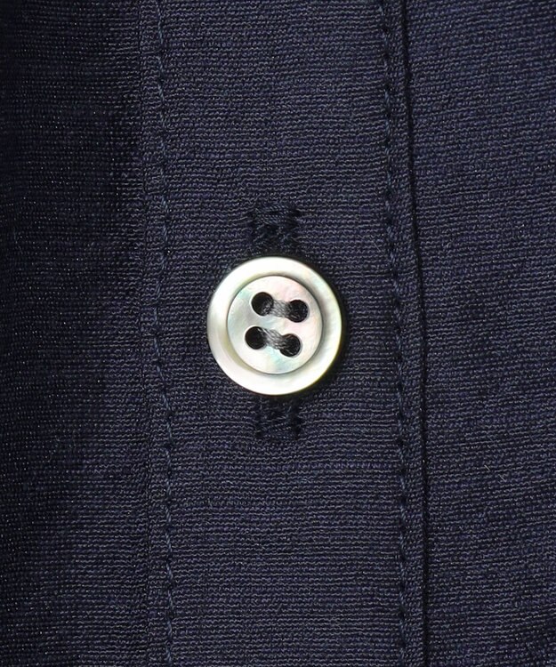 #Newans 【金子綾さんインスタライブご紹介アイテム】（前後着用可能）ピンタックシアーブラウス ネイビー