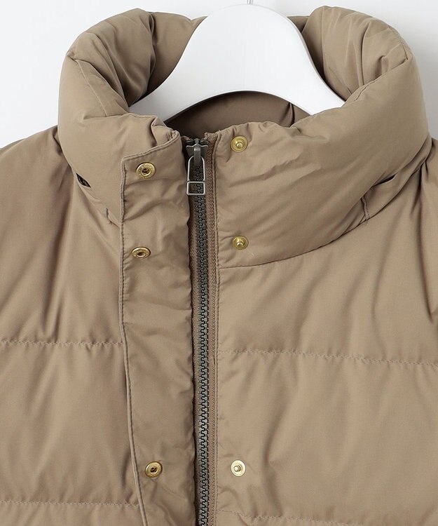 J.PRESS LADIES S ブラッシュドマルチポリ ダウンベスト キャメル系