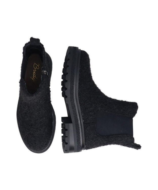 Bridget Birkin 【Bridget Birkin】バックループサイドゴアブーツ ブラック雑材