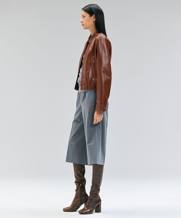 BEIGE， 【セットアップ対応・洗える】ZEPHYR / ウールライクハーフパンツ Top Gray