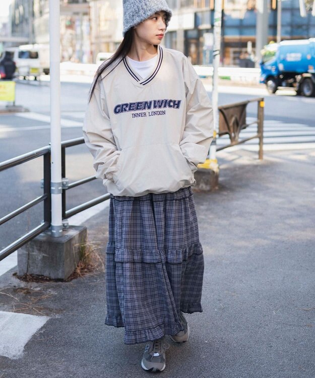 WEGO ナイロンプルオーバー ベージュ