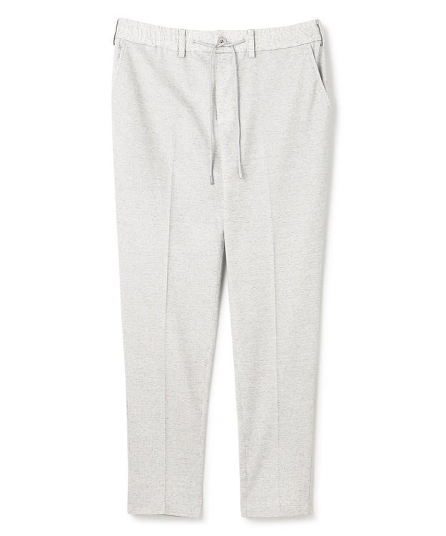 JOSEPH HOMME 新素材【通気性/ストレッチ】グリットタックジャージー / ドロスト付きテーパードパンツ PEGG CONVERTIBLE ライトグレー系