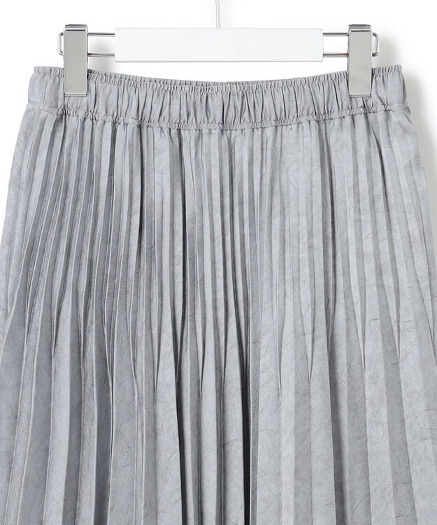 J.PRESS YORK STREET 【WOMEN】カラーブロック ロングプリーツスカート ブルー系1