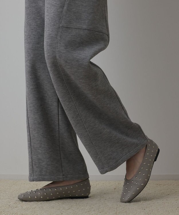 GRACE CONTINENTAL エッグラインカットパンツ グレー