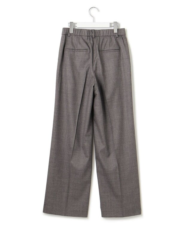 23区 【滝沢眞規子さん着用】クリアウールサキソニー ワイドパンツ グレー系