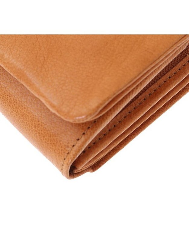 genten ゴートベーシック 二つ折り財布 キャメル