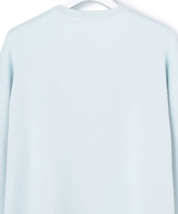 ICB コットンポリエステルスムース  プルオーバー ニット クラウドサックス