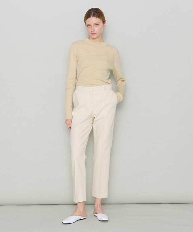 JOSEPH 【洗える】オーガニックツイル　テーパードトラウザーズ Powder