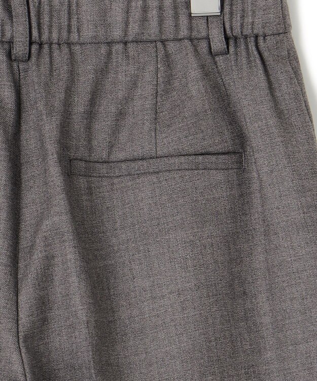 23区 【滝沢眞規子さん着用】クリアウールサキソニー ワイドパンツ グレー系