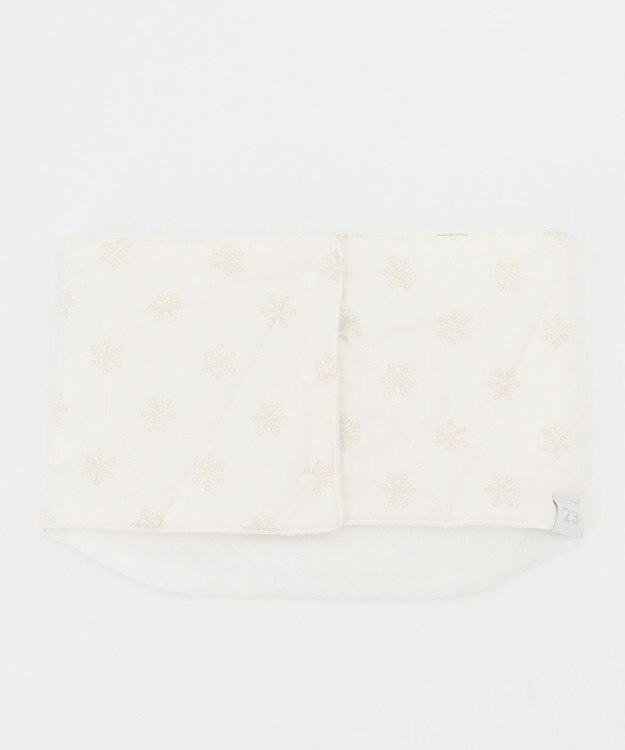 23区GOLF 【WOMEN】【撥水】タフタネックウォーマー ホワイト系