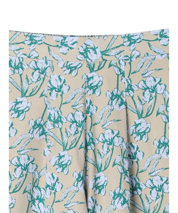 Green Parks Ｂ．レーヨン混プリントパンツ Gray