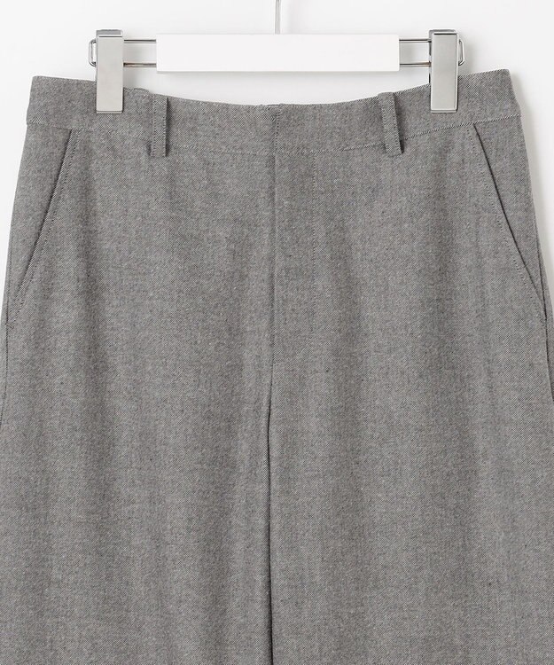 J.PRESS LADIES 【洗える】チェルビック セミワイド パンツ グレー系