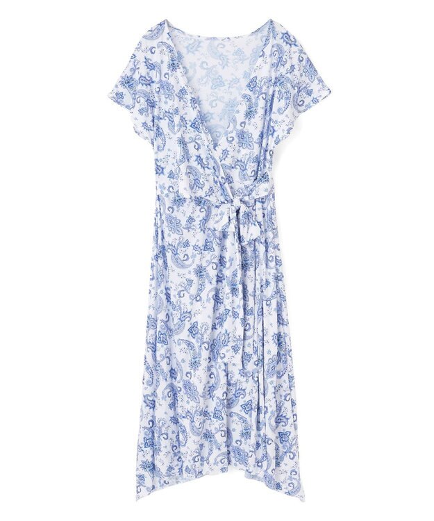 San-ai Resort（三愛水着楽園） スリーブドレス３点セット　9M・11L　【Coral veil（コーラルヴェール）】 ブルー