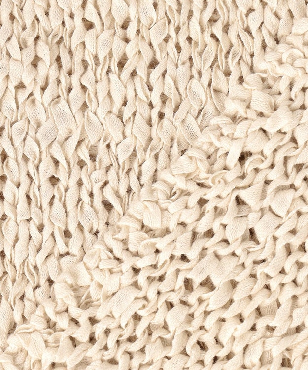 UNFILO L テープヤーンニット プルオーバー グレージュ