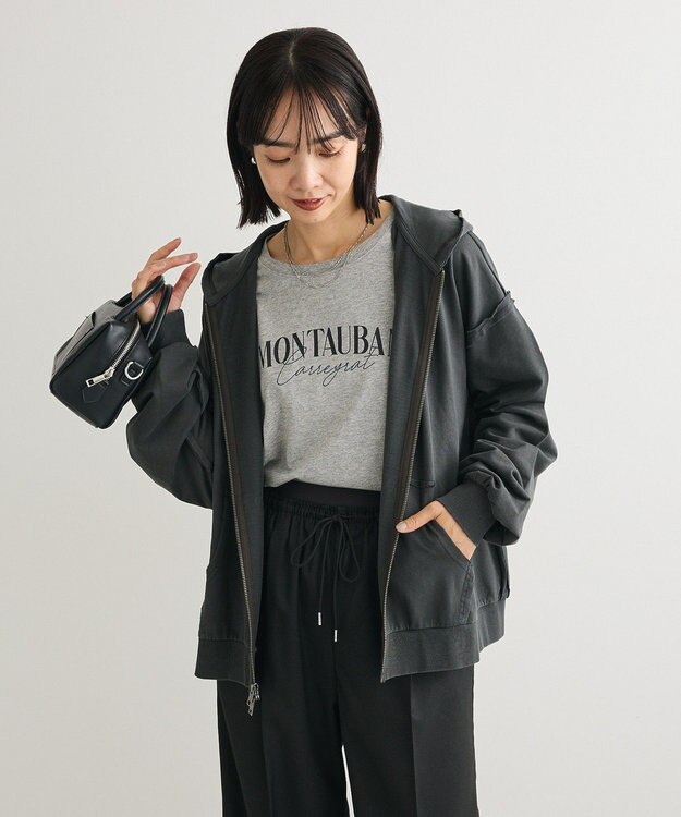 Green Parks ピグメントパーカー Charcoal Gray