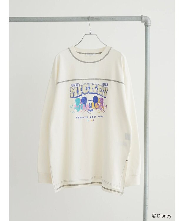 Green Parks Ｄｉｓｎｅｙ／配色ステッチチュニック Ivory