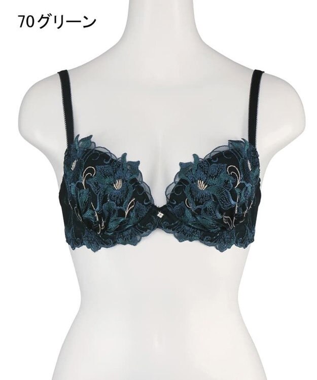 San-ai Resort（三愛水着楽園） 【エレガントコレクション2311】単品ブラEFGカップ  【northerly】 グリーン