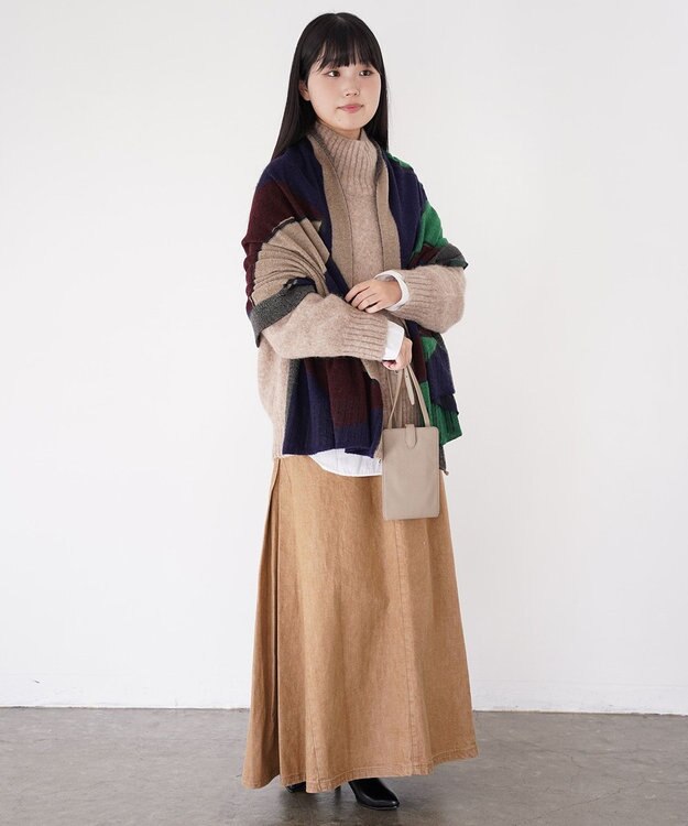 Ripo trenta anni BIAS FLAIRE SK フレアデニムスカート BEIGE