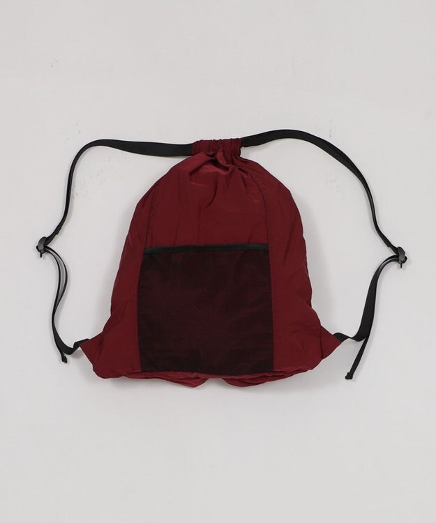 WEGO 【ユニセックス着用ITEM】ポケットデザインナップサック ワイン