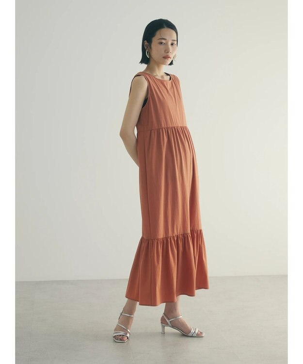 Green Parks armonia.バッククロスワンピース Orange