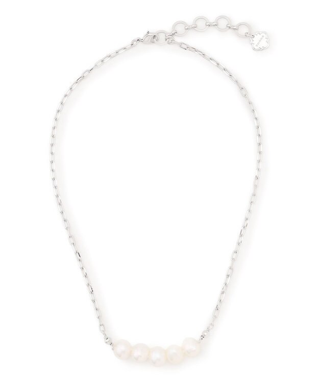 TOCCA LINE PEARL NECKLACE 淡水パールネックレス シルバー系