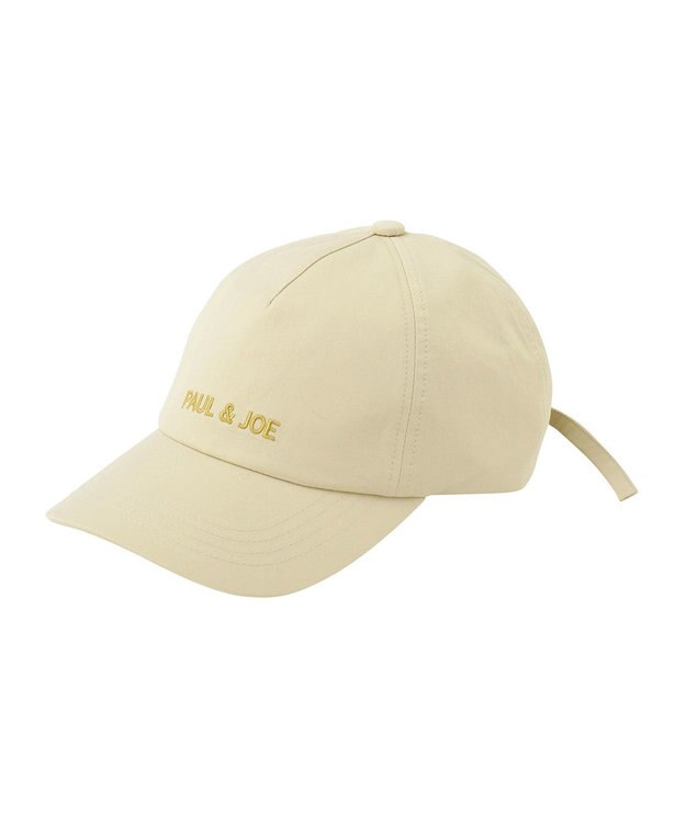 MOONBAT ポール & ジョー (PAUL & JOE ACCESSOIRES) ロゴ刺繍 リボン キャップ ベージュ