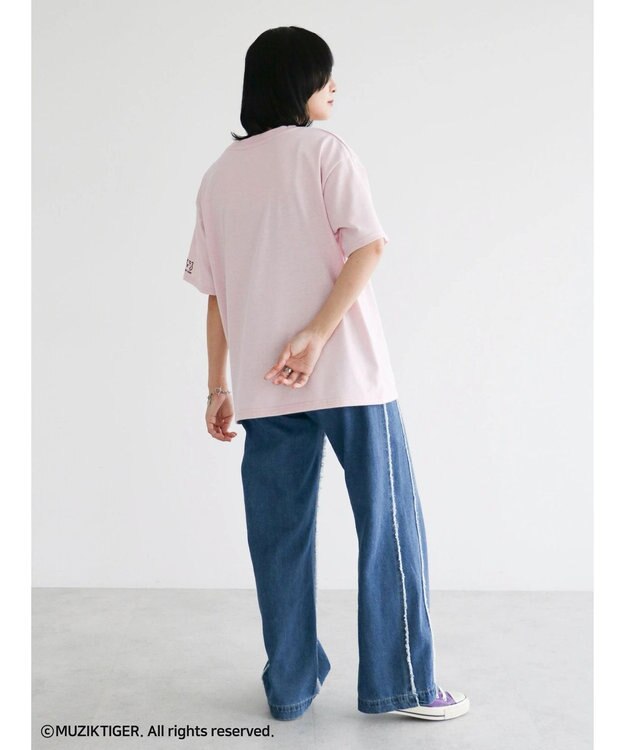 Green Parks ムジークタイガー／ＢＩＧ　ＣＡＴ　Ｔシャツ Pink