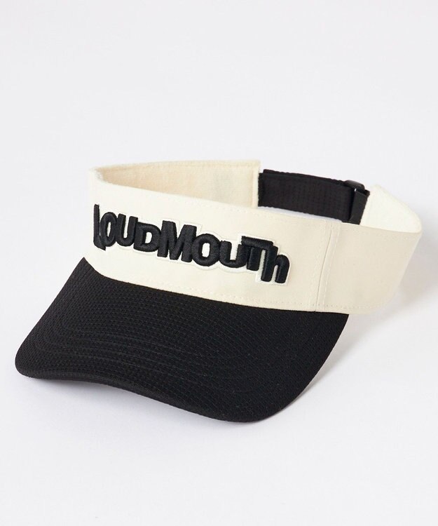 FILA GOLF／marie claire 【LOUDMOUTH】異素材サンバイザー Black