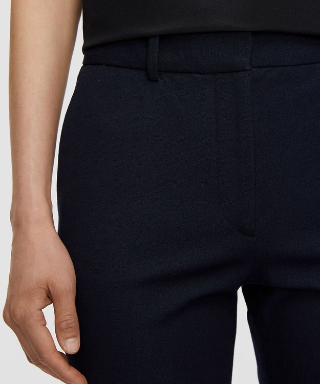 JOSEPH 【FOUNDATIONS】ギャバジンストレッチ スリムストレートトラウザーズ Navy