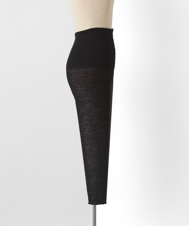 TOQUE 〈大草直子さんアドバイザー〉針抜きスムス9分丈レギンス ブラック