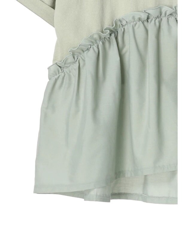 earth music&ecology ドッキングギャザープルオーバー Mint Green