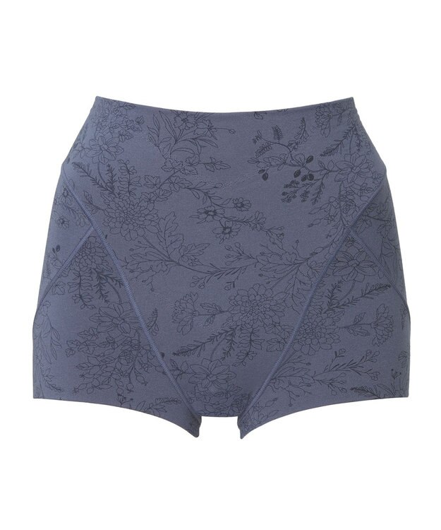 BRADELIS New York 【Yukine inc. 】ゆきねえ365綿混モアらくすっぽりショーツ23 フラワーディープブルー