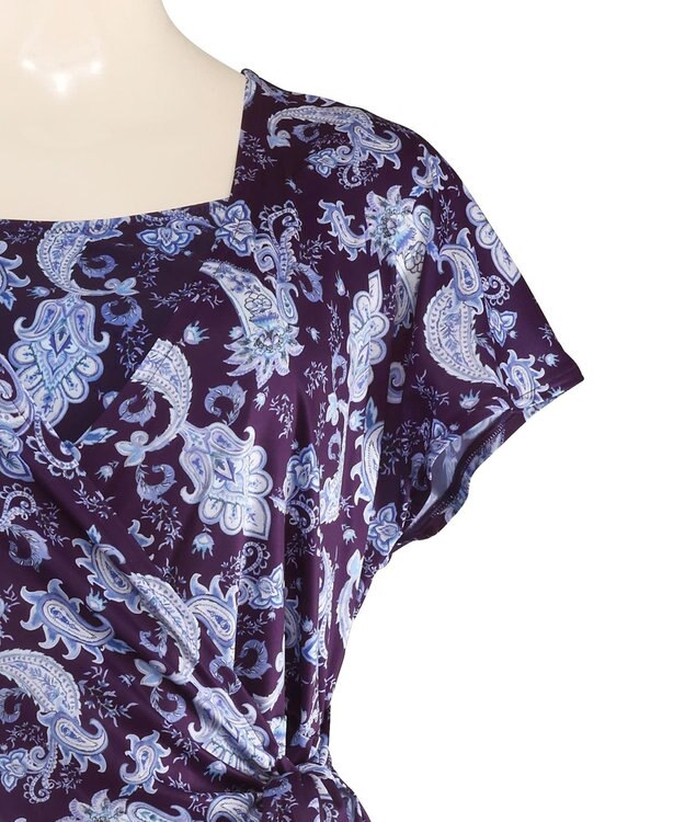 San-ai Resort（三愛水着楽園） スリーブドレス３点セット　9M・11L　【Coral veil（コーラルヴェール）】 ネイビー