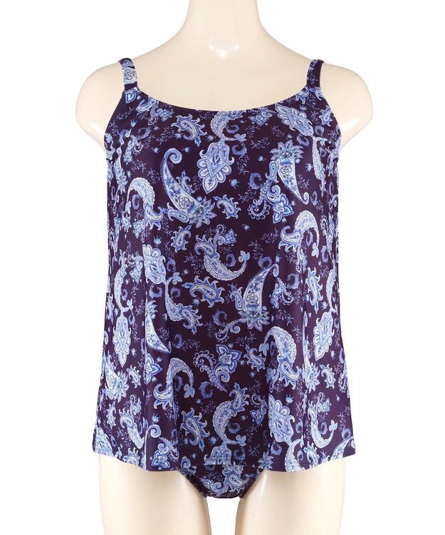 San-ai Resort（三愛水着楽園） スリーブドレス３点セット　9M・11L　【Coral veil（コーラルヴェール）】 ネイビー