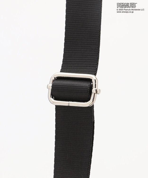 Y'SACCS SNOOPYデザイン サイドギャザー2wayトート　Mサイズ(スケートボード） ブラック