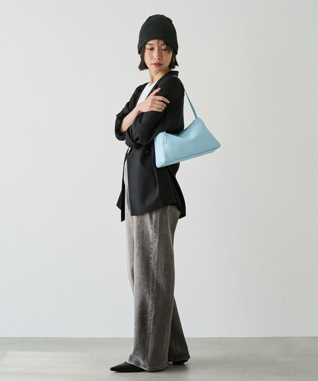 russet レザー2WAYショルダーバッグ(CE-1629) Sax