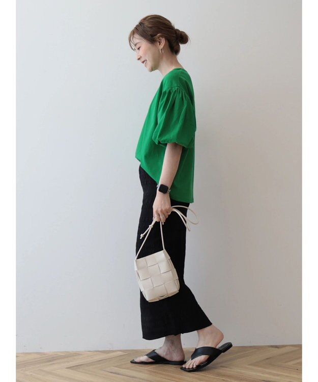 AMERICAN HOLIC ボリュームスリーブカットプルオーバー Green